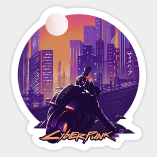 Cyberpunk City Sticker